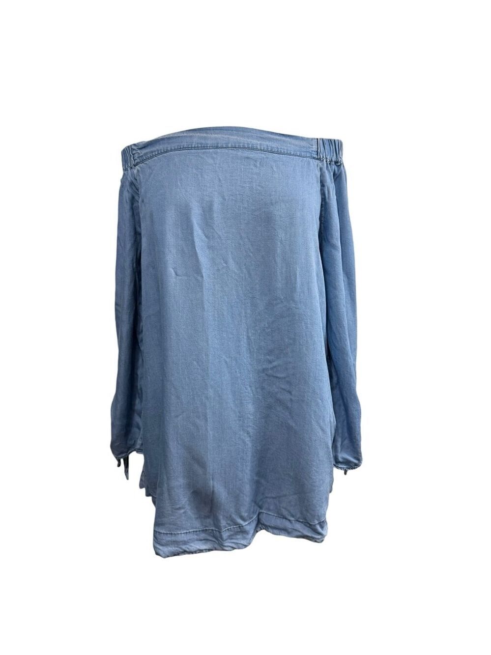 Women's Wishlist Denim Off Shoulder Top - Size M - Blue
